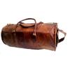 Leather Bag Travel Gym Goat Luggage Duffel Vintage Brown Genuine New Men's Men