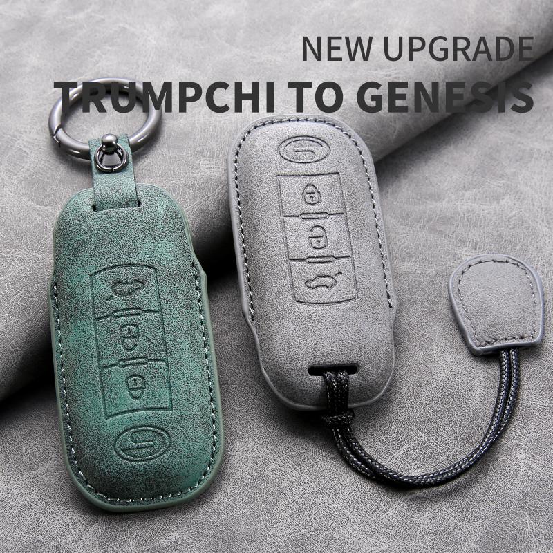 Leather Car Key Case for Gac New Energy Trumpchi Aion S V Y LX Leather Car Key Cover for Aion S V Y LX GM8 GA6 SGS7 GS5 J14 J16