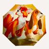 Fox and Hound Charactersoy Story Short Collection Cartoon Umbrella, Portable 3-Fold Compact Umbrella, Suitable for Camping, Hiking and Trave