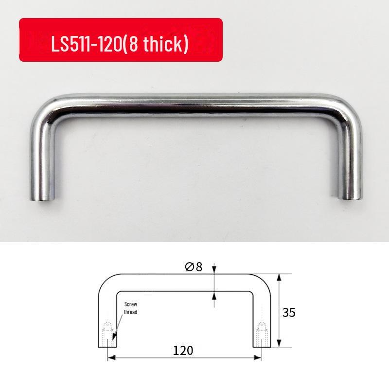 LS506 U-Shaped 304 Stainless Steel Folding Handle for Oven and Mechanical Equipment.