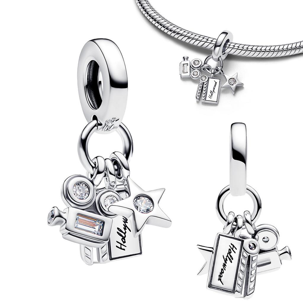 Сияющие Медные Подвески-Звезды Космос Астронавт Морская Звезда Бусины Подвеска Подходит для Оригинальных Браслетов Ожерелий DIY Ювелирное Изделие Подарок