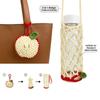 Handheld Fruit Shaped Mesh Bag Folding Coffee Cup Holder Small Item Storage Bag  Cup Accessory