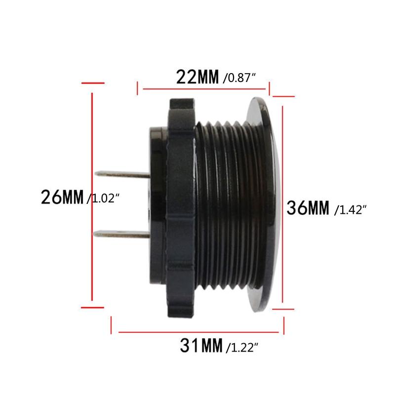 1 шт. Универсальный цифровой вольтметр Водонепроницаемый измеритель напряжения Светодиодный для мотоцикла, автомобиля, грузовика DC 12В-24В