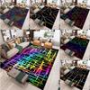 Black Geometry Abstract Carpet Living Room Home Large Bedroom Rug Light Luxury Sofa Coffee Table Non-slip Floor Mat Decoration