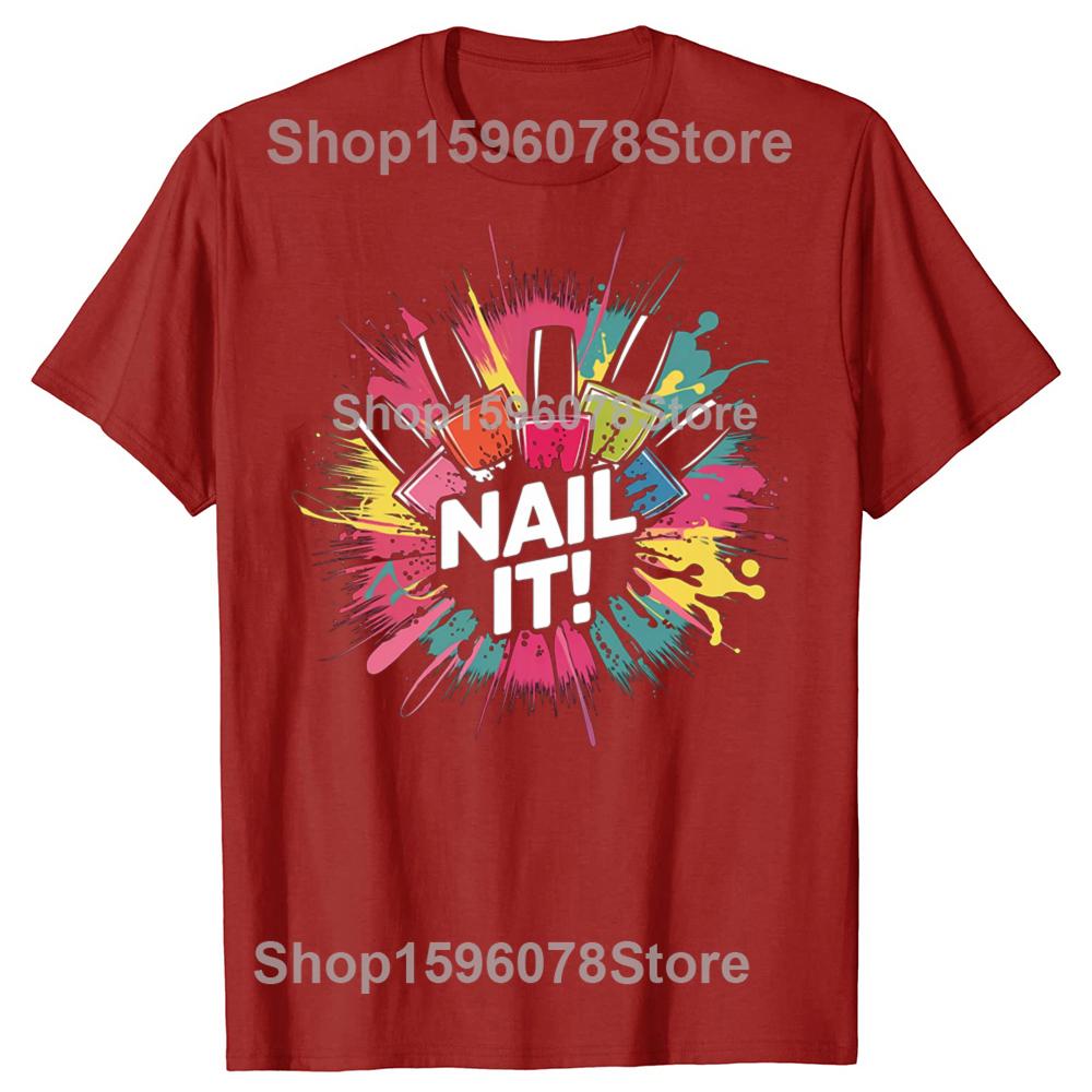 Футболки с графикой Nail Master Техник Красота Нейл-арт Художник Женщины Мужчины Забавные Футболки Графическая Футболка Маникюрный Салон Топы