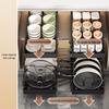Adjustable Kitchen Pot Organizer Rack - Storage & Lid Holder for Cabinets and Countertops