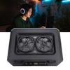 RGB Laptop Cooling Pad with 2 Fans Fast 15.6-19in Cooler Silent   Speed Control 6   Height 10 Light Modes
