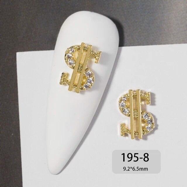 Chinese New Year 3D Nail Art Accessories Jewelry Decorations DIY Tiger Lucky Money Bag Crystal Red Gemstone Rhinestone Beads