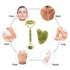 Natural Jade Scraping Board Roller Massager for Face Neck Body Eyes Facial Gua Sha Set for Improve Skin Condition Blood Circulation