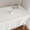 1 шт., скатерть из того же пасторального хлопка и льна, скатерть для домашнего прямоугольного обеденного стола, скатерть для журнального столика с кисточками