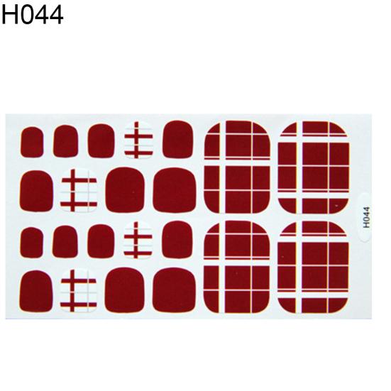 Heart Moon Smile Waterproof Toe Nail Sticker Full Cover Decal Adhesive Wrap