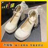 Coarse Heel Pearl Mary Jane Shoes Spring 2025 New High Heel Temperament Single Shoes