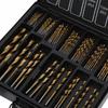 99pcs 135° Point Angle Twist Drill Bit Set HighSpeed Steel HSS Drill Bits  Hardened Metal