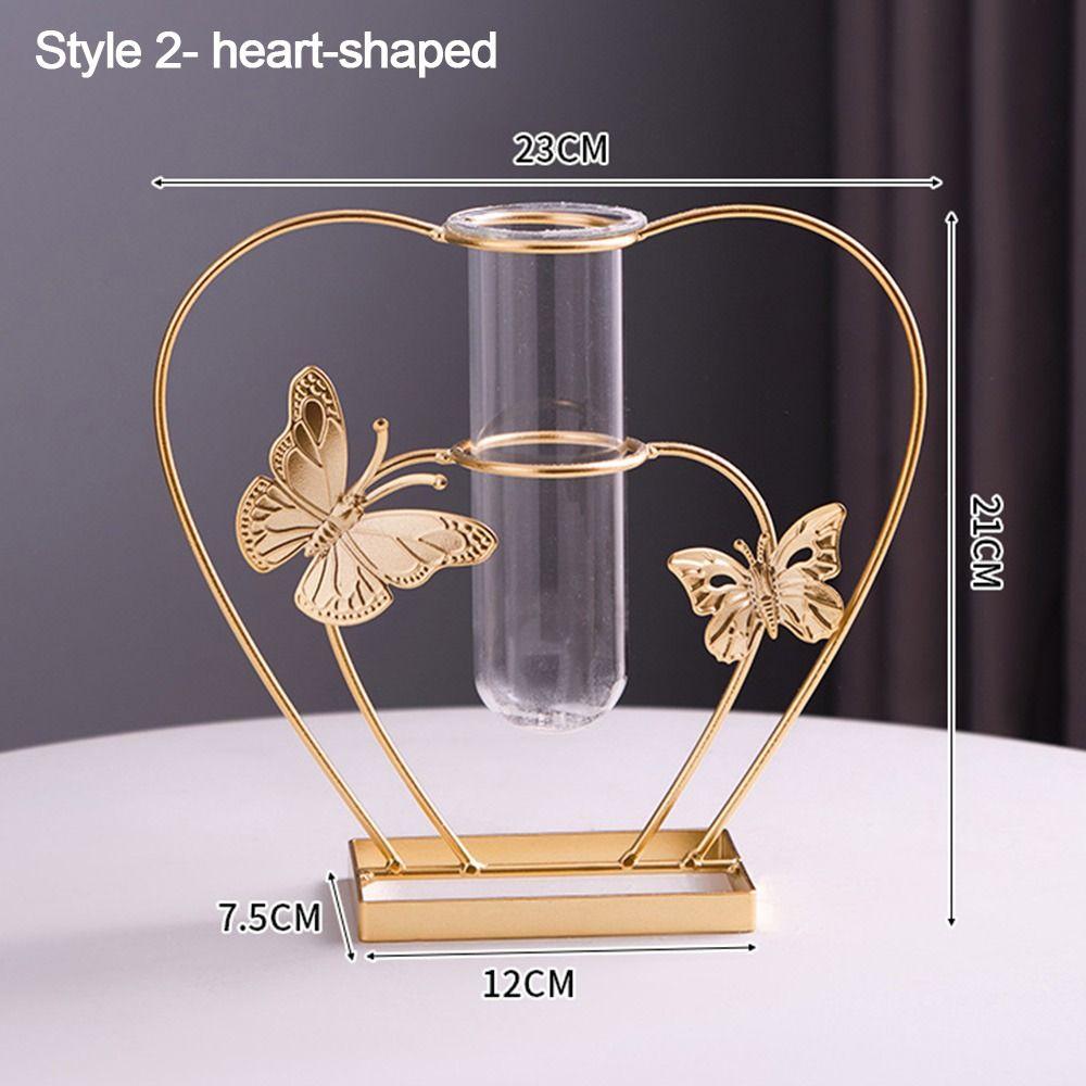 Plant Flower Pot Wedding Decoration Vases Metal Hydroponic Vase Ornaments