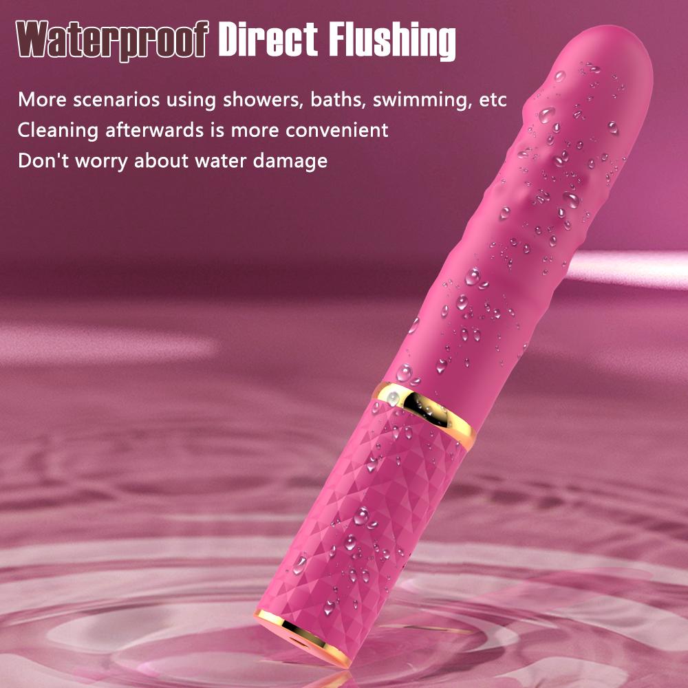 Mini Thrusting Dildo Vibrator for Women Suction Cup G Spot Vibrators 10 Mode Clitoral Stimulator Adult Sex Toy for Women Couple