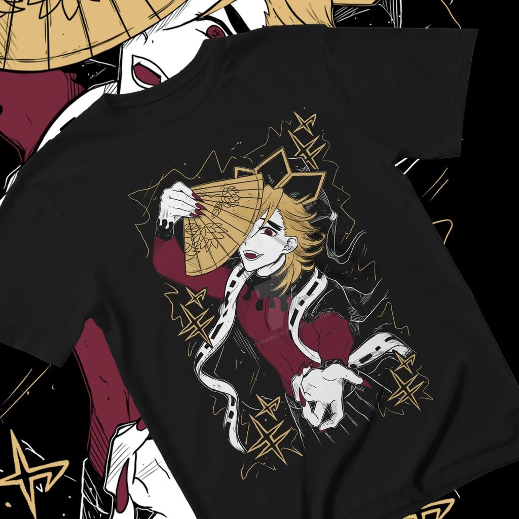 Hot Sale Anime Demon Slayer Kokushibo Graphic Print T-shirt Men Women Streetwear Y2k Harajuku Fashion Casual Oversized Top Cotton Summer New Tee
