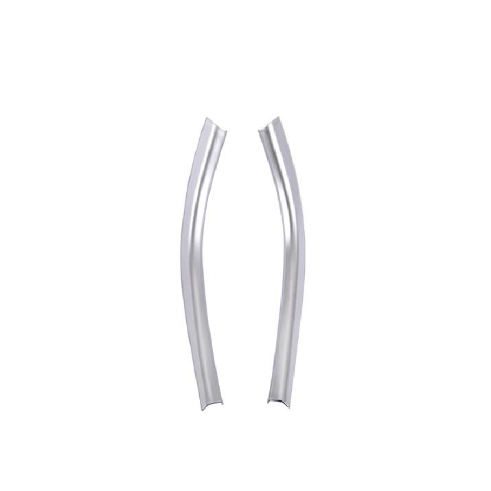 2 шт., хромированная накладка на панель центральной консоли из углеродного волокна, украшение для Mercedes Benz A/GLA/CLA Class 200 220 260 W176