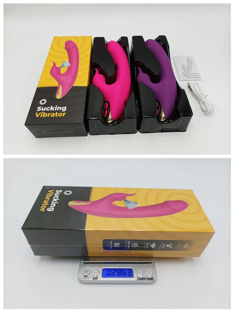 Электрический вибратор-кролик Usk V18 с функцией толчков, AV-вибратор для женщин, с резьбой, для взрослых, с функцией облизывания.