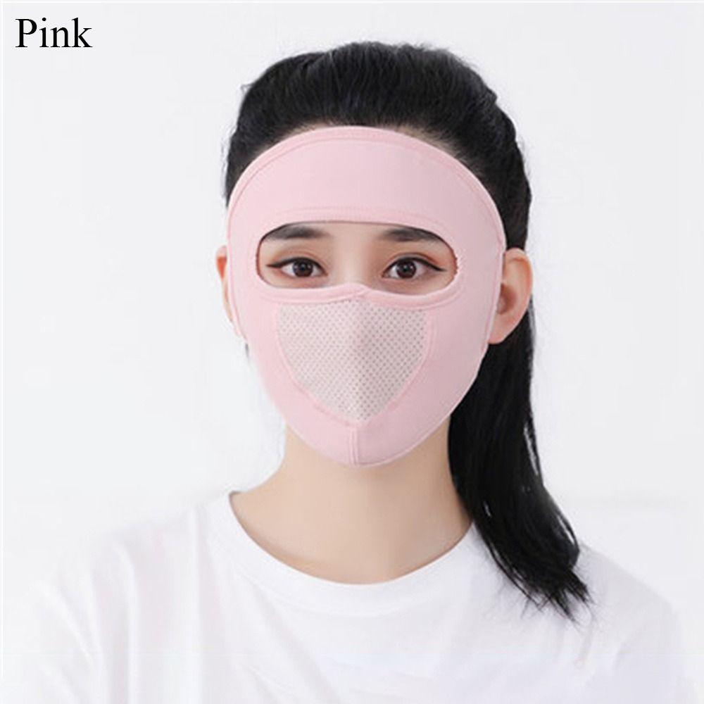 Ice Silk UV Protection Mask Breathable Forehead Protector Fashion Sun Protection Mask  Summer