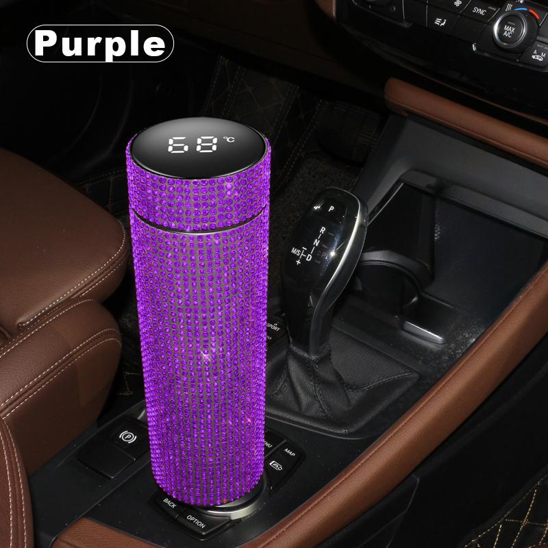 Автомобильный термос-кружка из нержавеющей стали с дисплеем температуры, термос, термостакан, изолированная бутылка для воды, автозапчасти