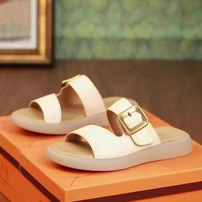 Популярные модные темпераментные шлепанцы на мягкой подошве от интернет-знаменитости, женская летняя обувь 2025, новые повседневные универсальные римские пляжные туфли для женщин