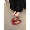 Size 35-43, Large Size Women's Shoes Gentle Evening Breeze Bow French Single Shoes Women's Spring and Summer New Flat Beanie Shoes