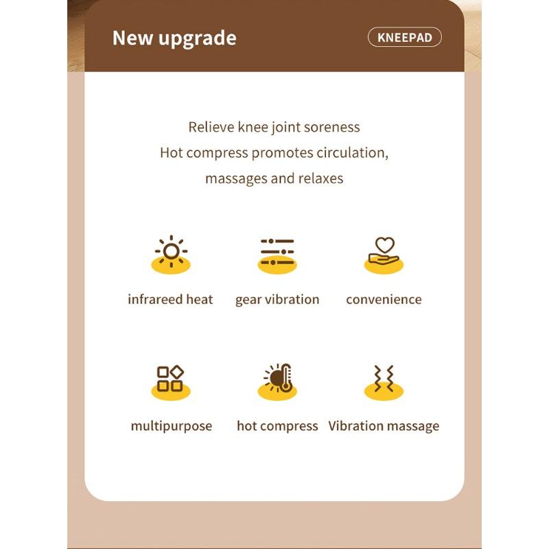 Новые согревающие массажные наколенники для суставов, согревающие компрессы, согревающие массажные накладки на плечи, колени, локти, беспроводной массаж, портативное согревающее устройство
