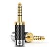 Plug For NW-WM1ZA4.4 4.4mm 5 Pole Male Balanced Adapter 5 Poles Stereo Jack Carbon Fiber Audio Jack