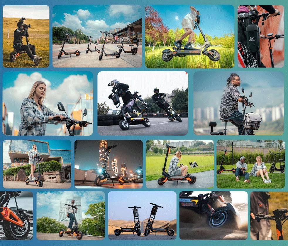 Электросамокат для взрослых Kukirin C1 Pro 800W Мотор Максимальная скорость 45км/ч С задним диваном и передней корзиной 48В 26Ач Запас хода 100км Нагрузка 120кг Новый