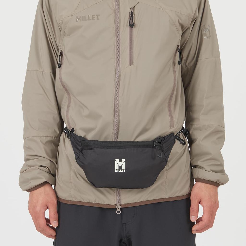 Органайзер для упаковки Мини-упаковываемая поясная сумка MIS0798 [Millet] Черный-Нуар (НОВЫЙ ЛОГОТИП)