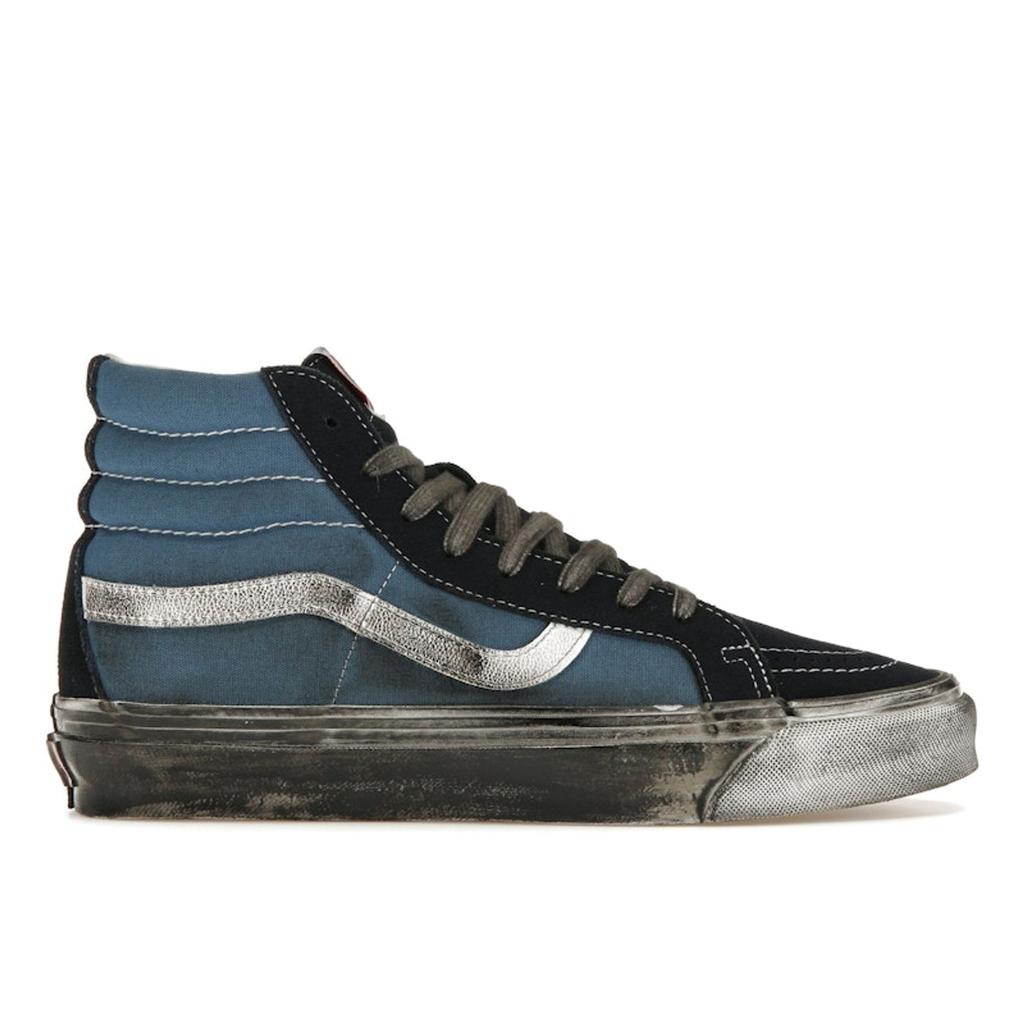 Vans OG Sk8-Hi LX Stressed - Navy Unisex Sneakers Blue Stressed-Navy Stv-Navy VN0A4BVBNGJ