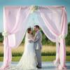 300/600 см шифоновая драпировка тюль занавес открытый свадебная арка фон декор Хэллоуин вечерние Декор событий вуаль реквизит для фотографий