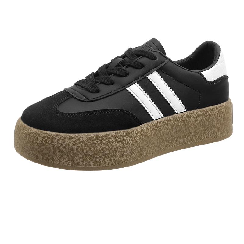 Новые женские повседневные кроссовки, модные туфли на шнуровке на платформе из вулканизированной стали для женщин, прочные туфли на плоской подошве, женские кроссовки для бега