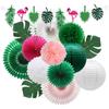 Hawaiian Table Decoration Colorful Paper Flowers Paper Lanterns Pull Flower for Festival New Year Decorative