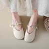 French Temperament Pearl Single Shoes Women 2025 Spring and Autumn New Low Heel Thick Gentle with Skirt Mary Jane Single Shoes