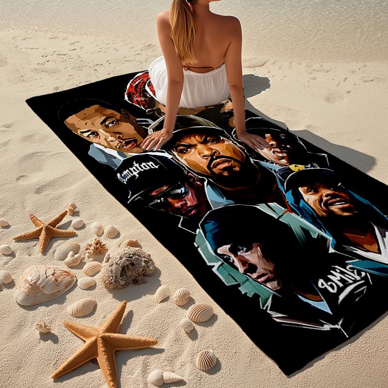 Rock Fashion Beach Towel: Ideal for Summer Adventures Soft, absorbent and quick drying suitable for swimming and bathing