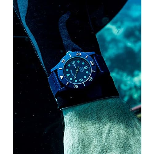 TRIWA Men's and Women's Time for Oceans Submariner Deep Blue Watch TFO202-CL150712, Officially Imported