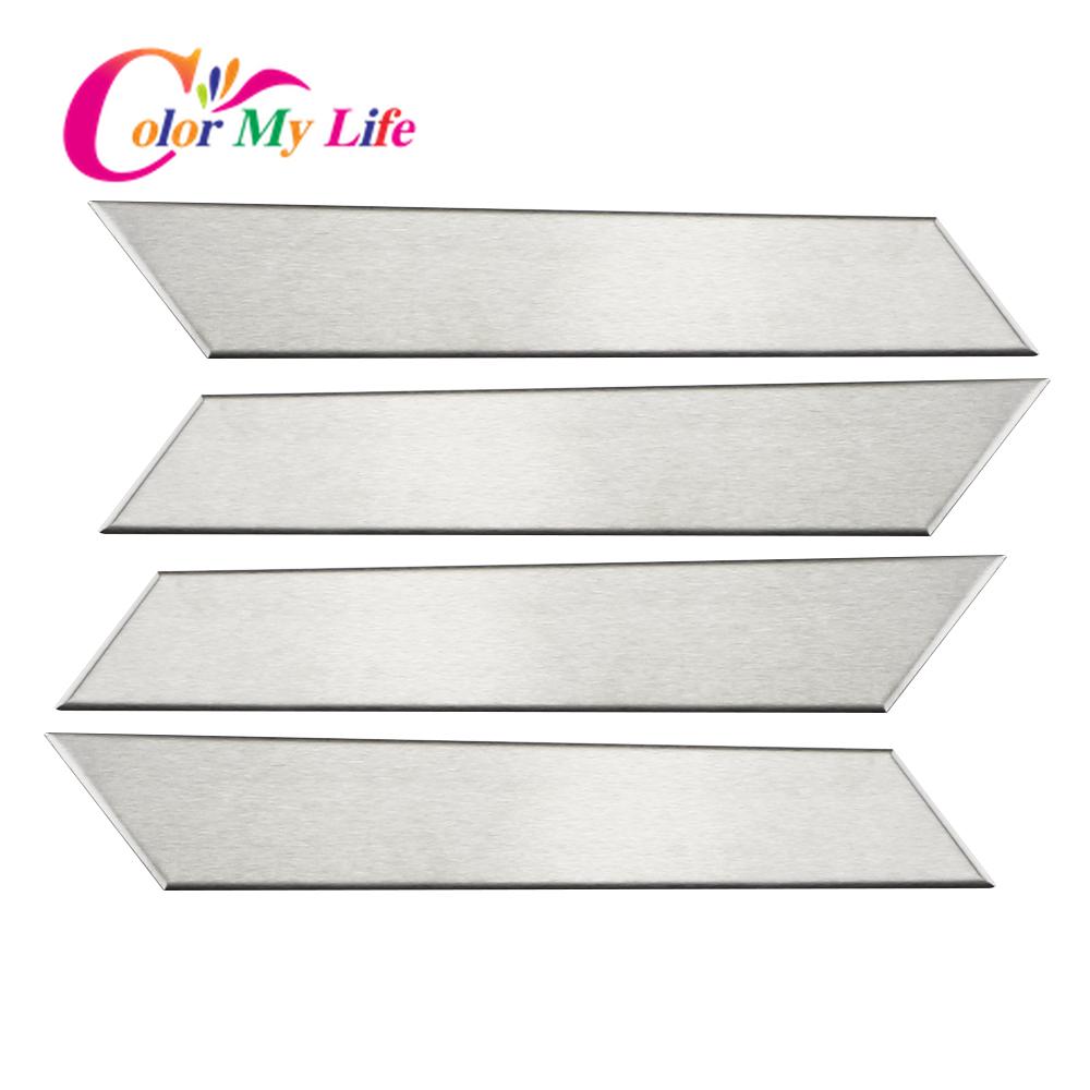 Color My Life 4 шт./компл. внутренняя дверная ручка из нержавеющей стали, накладка для Volkswagen VW Golf 7 7,5 MK7 MK7.5 2013-