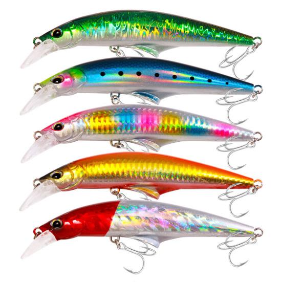 Рыболовная приманка Твердая приманка с тройным крючком Реалистичный вид 3D глаза Яркий цвет Портативная мини искусственная приманка Поддельная приманка