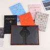 1pcs Passport Protective Cover Pu Leather Document Case Passport Pass Protection Cover Case Material Waterproof for Women Girl