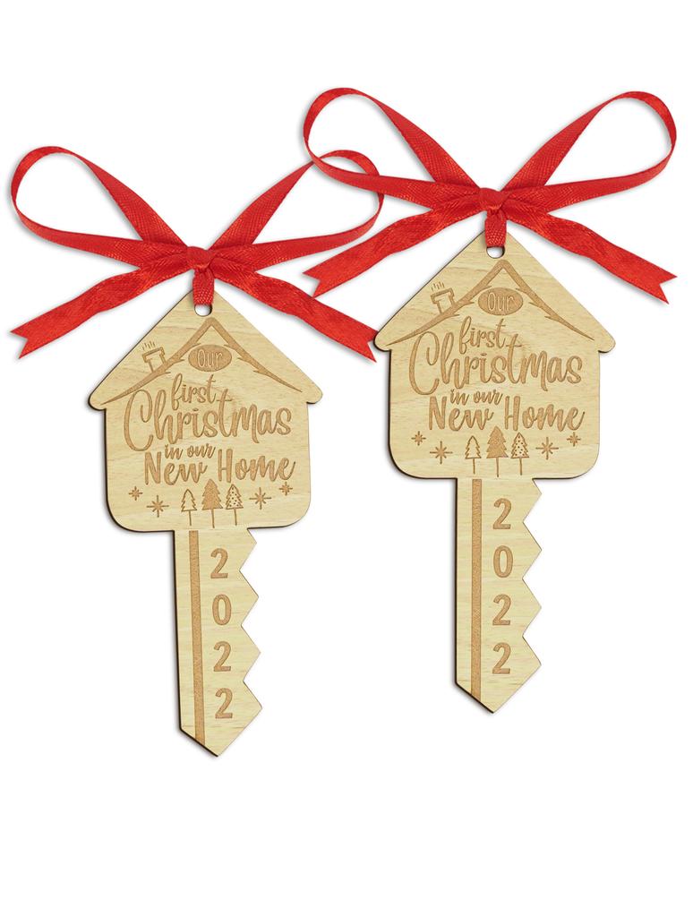 Darling Souvenir MADE WITH LOVE Home Sweet Home Персонализированное деревянное украшение Подарок на новоселье Украшение на рождественскую елку Упаковка