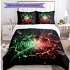 Portugal Football Printed Bedding 3 Piece Set Cozy Breathable Bed Cover Set as Housewarming Holiday Gift