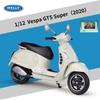 Welly 1/12 2020 Vespa GTS Super Сплав Досуг Модель Мотоцикла Металл Уличные Дорожные Мотоциклы Модель Симуляция Детская Игрушка Подарок