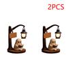 1-2pcs Cute Ghost Night Light Halloween Reading Lantern Ghost Reading Book Lamp Glowing Halloween Decorations Indoor Ornament