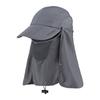 ROCKBROS Sun Face Hat for Farm and Outdoor UV Mesh with Chin and Hat, Cap, Cover, Fishing, Work, Camping, Activities, Protection, 4-Way,