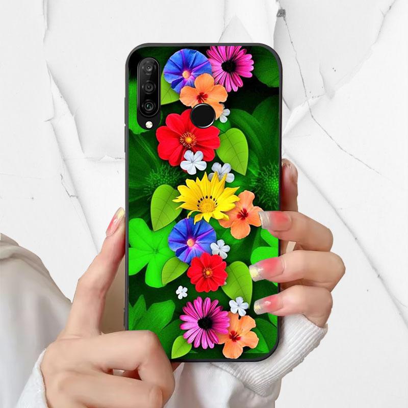 Чехол для телефона Huawei P30 Lite Силиконовый чехол MAR-LX1A Модный Расписной Ударопрочный Мягкий Fundas Для Huawei Nova 4e Чехол P30Lite