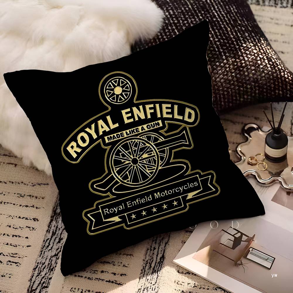 R-Royals E-Enfields Logo Personalized Picture Text Home Decorative Pillows Household Gifts 45X45Cm