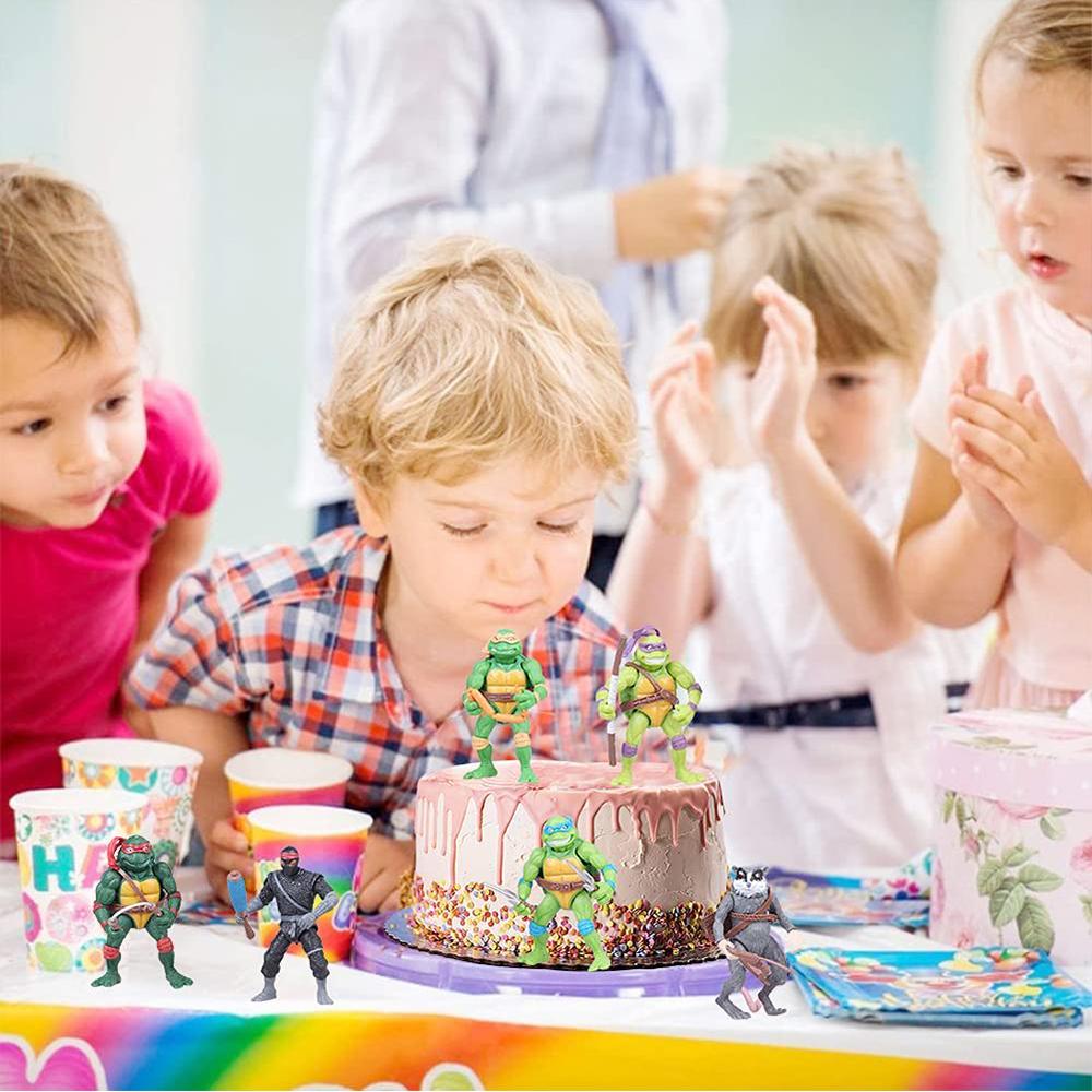 New Ninja Turtle Mini Figures Anime Action Figures Cake Toppers For Theme Party