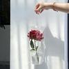 ПВХ Цветочная Сумка Лоток Цветочная Сумка Прозрачная Сумка-Тоут Сделай Сам Простой Стакан для Цветка Один Цветок Упаковка для Цветочного Магазина
