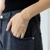 August Harmony Bow Slim Chain Bracelet / 2color